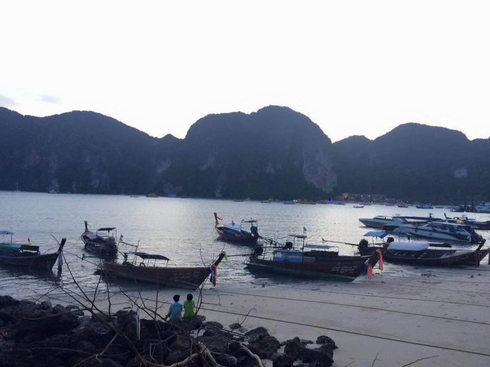 Boats at dusk