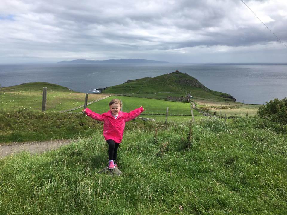 Megan at Torr head