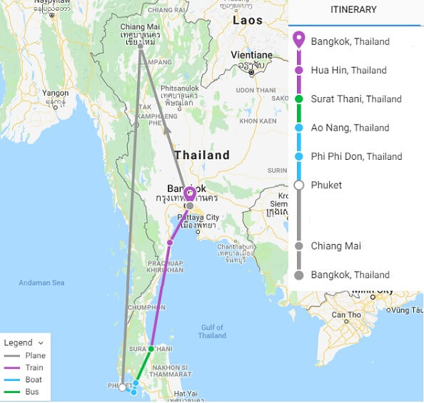 Thailand Planning Map