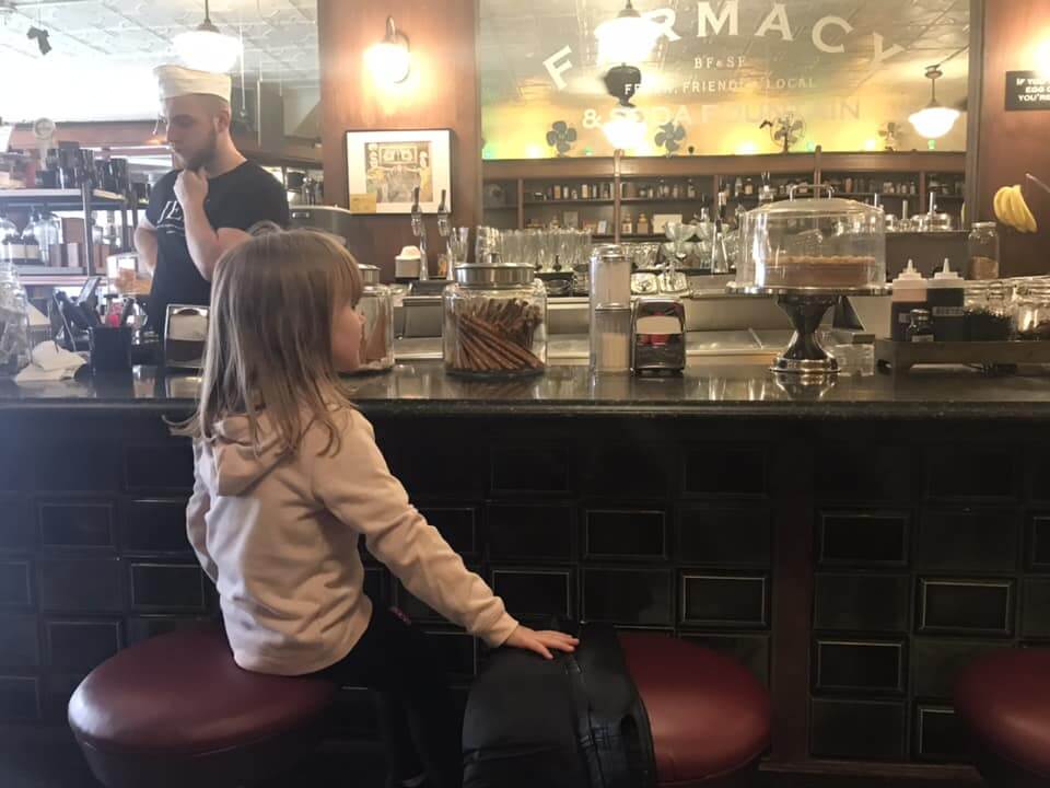 Brooklyn Farmacy & Soda Fountain counter