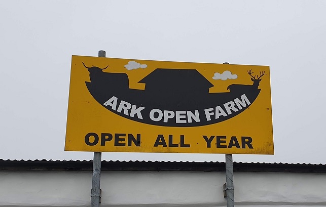 The Ark Open Farm welcome sign