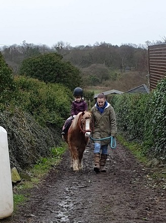 Megan Pony trekking 