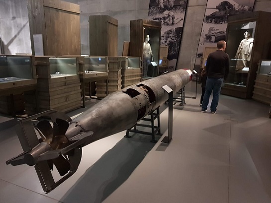 WWII museum large bomb