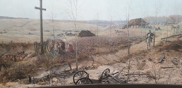 Panorama of the Battle of Racławice cross