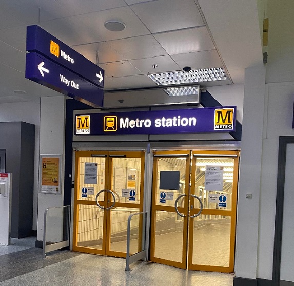 Newcastle Airport to the City Centre Metro