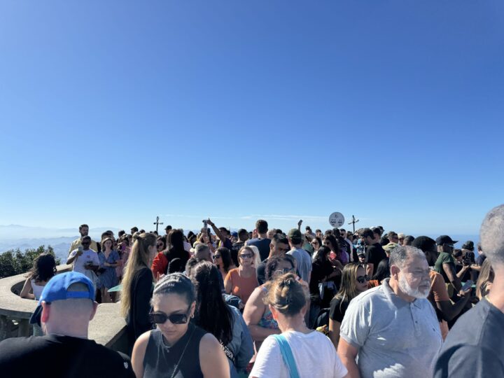 Visiting Christ the Redeemer, Rio de Janeiro - people soup