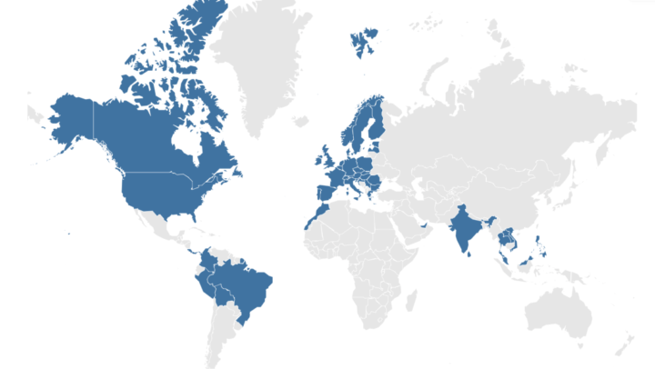 Map of where we have been