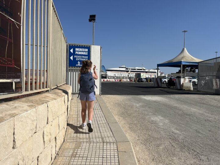 Pozzallo Ferry terminal.