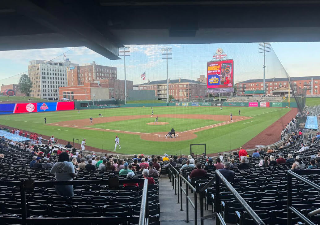 Watching the Memphis Redbirds at AutoZone Park